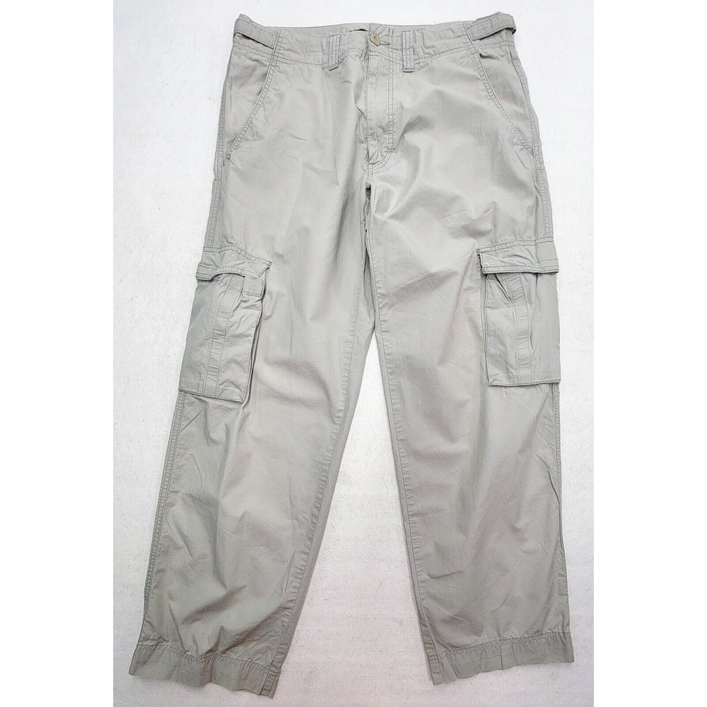 Hugo Boss Baggy Cargo Pants 32x30 Euro 46 Romeo Lightweight Beige